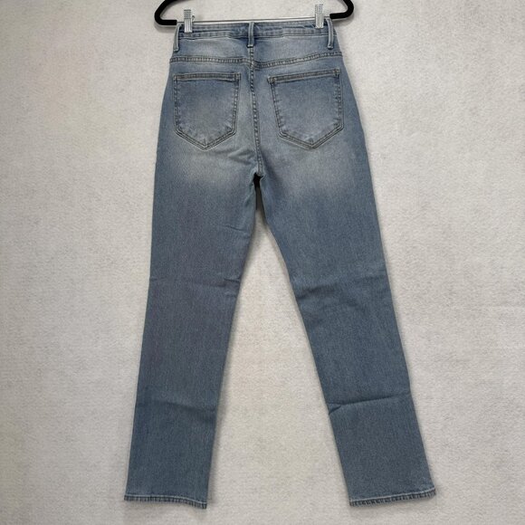 Driftwood Jeans Womens 25x29 Light Wash Stella High Rise Straight Leg Denim - Picture 7 of 10